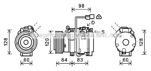 AVA QUALITY COOLING Kompresors, Gaisa kond. sistēma MTK227
